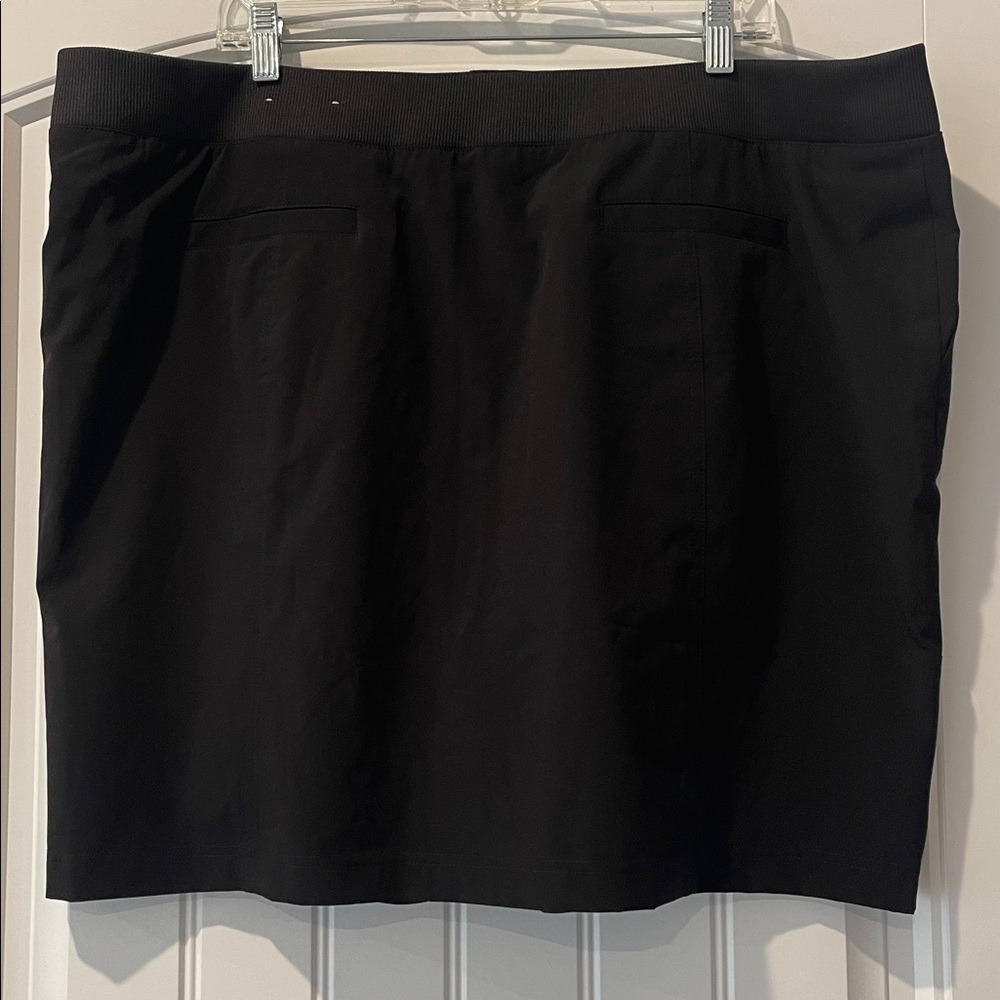 Zynergy by Chico's Black Skirt Skort Zipper Pockets 4 Plus Size - Picture 7 of 10